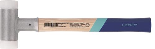 TECWERK Schonhammer L.420mm Kopf-D.60mm Hickory rückschlagfrei hart Nyl.weiß